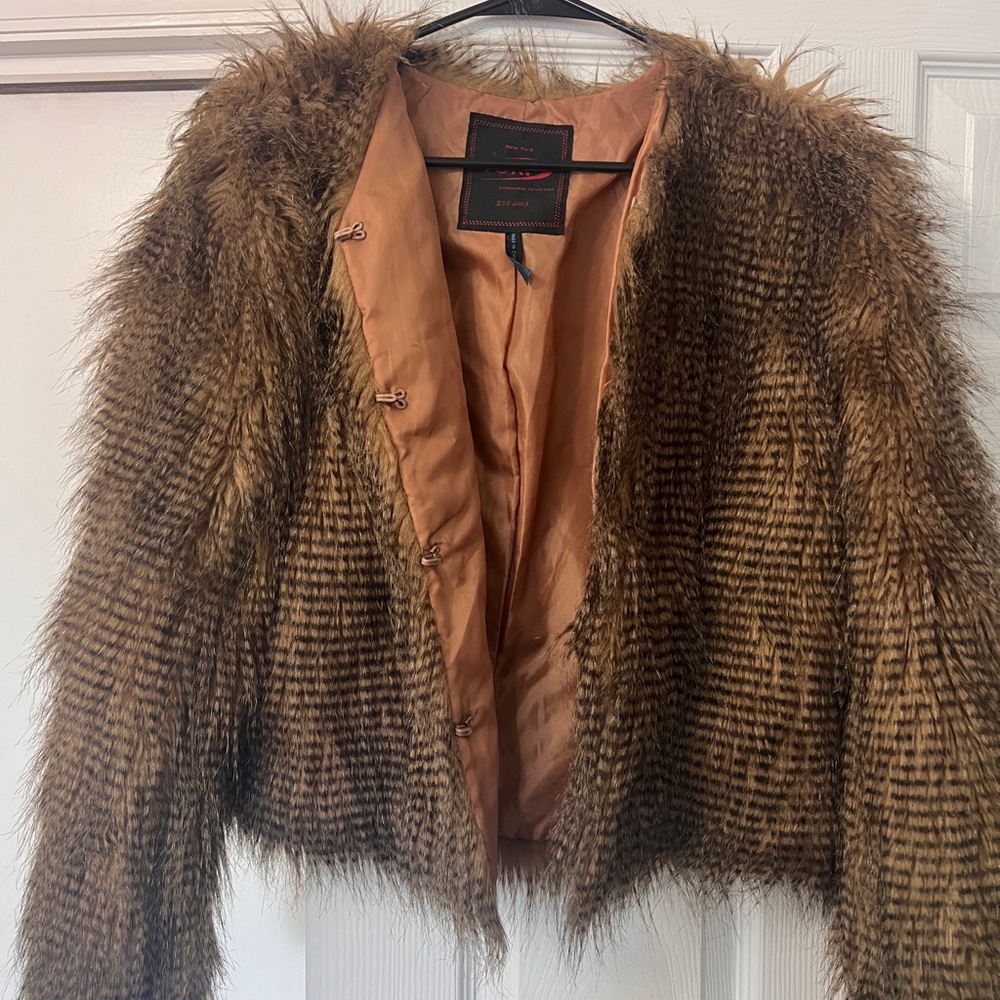 Vegan fur jacket